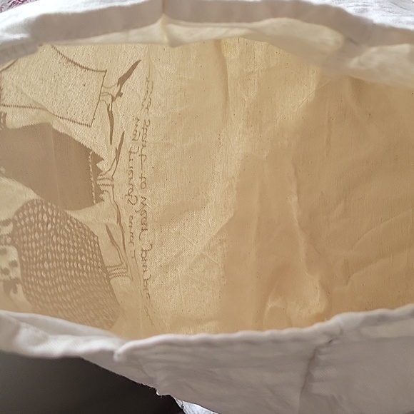 Canvas Bag 13" Deep 16"Wide.  6" Strap.  No Holes. Graphics In Great Condition. - Picture 5 of 8